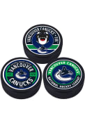 Vancouver Canucks 3 Pack Collectible Hockey Puck