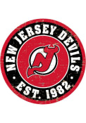 New Jersey Devils Vintage Wall Sign