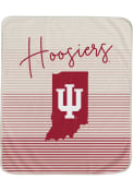 Indiana Hoosiers State Stripe Fleece Blanket
