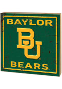 KH Sports Fan Baylor Bears Rusted Block Sign