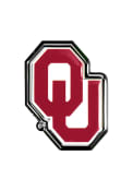 Oklahoma Sooners Red Domed Car Emblem - Crimson