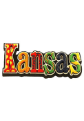 Kansas Festive Magnet