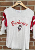 Ohio State Buckeyes Womens Sabrina T-Shirt - Grey