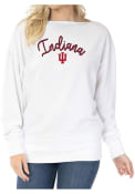 Indiana Hoosiers Womens Lainey Crew Sweatshirt - White