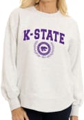 K-State Wildcats Womens Yvette Crew Sweatshirt - Grey