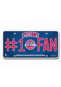 Detroit Pistons #1 fan Car Accessory License Plate
