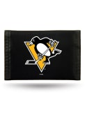 Pittsburgh Penguins Nylon Trifold Wallet - Black