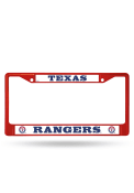 Texas Rangers Red Colored Chrome License Frame