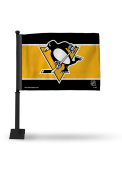 Pittsburgh Penguins 11x16 Silk Screen Print Car Flag - Yellow
