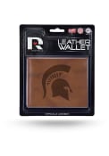 Michigan State Spartans Manmade Trifold Wallet - Brown