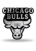 Chicago Bulls Plastic Team Logo Car Emblem - Red