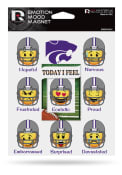 K-State Wildcats White Emotion Mood Magnet