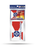 Wichita City Flag 2Pack Auto Decal - Red