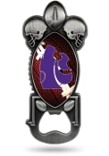 Silver K-State Wildcats Party Starter Football Bottle Opener