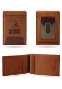 Cleveland Browns Front Pocket Bifold Wallet - Brown