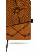 Dallas Stars Brown Laser Engraved Small Notebooks and Folders