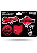 Red Cincinnati Bearcats 5 Pack Decal Sheet Decal