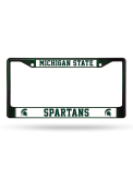 Michigan State Spartans Green Colored Chrome License Frame