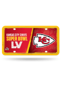 Kansas City Chiefs Super Bowl LV Bound Metal Car Accessory License Plate