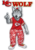 Kansas City Chiefs KC Wolf Mascot Pennant