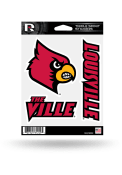 Louisville Cardinals 3PK Stickers