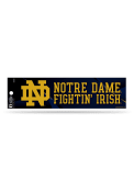Notre Dame Fighting Irish 3x11.5 Bumper Sticker - Gold