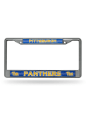 Pitt Panthers Bling Chrome License Frame