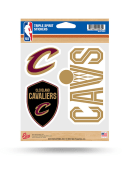 Cleveland Cavaliers 3PK Auto Decal - Gold
