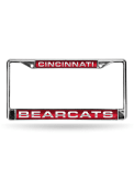 Red Cincinnati Bearcats Chrome License Frame