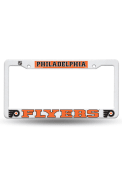 Philadelphia Flyers White Plastic License Frame