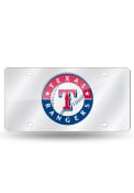 Texas Rangers Silver Team logo Car Accessory License Plate