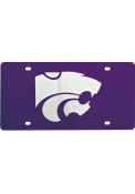 Purple K-State Wildcats Team Logo Purple License Plate