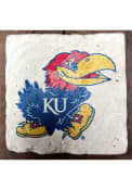 Kansas Jayhawks Primary Logo 4x4 Coaster
