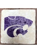 Purple K-State Wildcats Primary Logo 4x4 Coaster