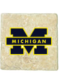 Michigan Wolverines Logo 4x4 Coaster