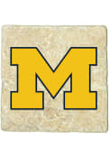 Michigan Wolverines Secondary Logo 4x4 Coaster