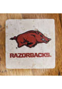 Arkansas Razorbacks Primary Logo 4x4 Stone Coaster