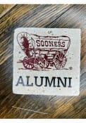 Oklahoma Sooners Wagon Logo Alumni 4x4 Stone Coaster