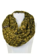 Missouri Tigers Womens Duo Color Knit Infinity Scarf - Gold