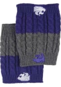 K-State Wildcats Womens Knit Boot Cuff Crew Socks - Purple