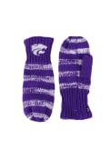 Purple K-State Wildcats Stripe Womens Gloves