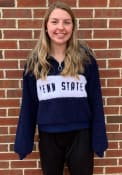Penn State Nittany Lions Womens Teddy 1/4 Zip Pullover - Navy Blue