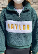 Baylor Bears Womens Teddy 1/4 Zip Pullover - Green