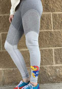 Kansas Jayhawks Womens Fade Pants - Grey