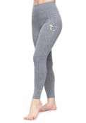 Kansas Jayhawks Womens Pocket Pants - Grey