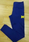 Michigan Wolverines Womens Pocket Pants - Navy Blue