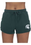 Michigan State Spartans Womens Sweater Shorts - Green