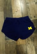 Michigan Wolverines Womens Sweater Shorts - Navy Blue