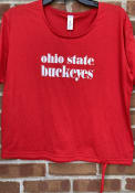 Ohio State Buckeyes Womens Cinch T-Shirt - Red