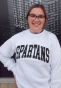 Michigan State Spartans Womens Sport Crew Sweatshirt - White